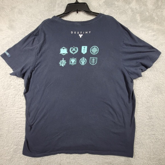 Destiny Shirt Mens 3XL Blue Graphic Tee Logo Tree_De_Fletch - Picture 7 of 8